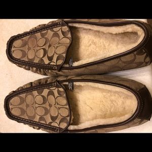 Coach Sig C Insulted Fur Lined Shoes  Men Size 12